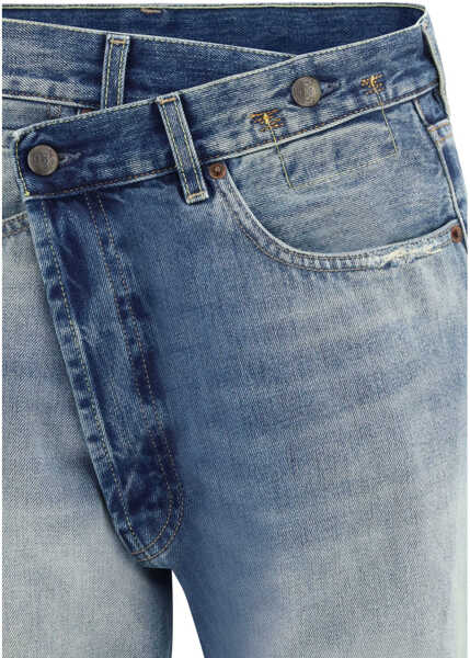 Blugi R13 Straight-leg Jeans ABYSS SELVEDGE BLUE Femei (BM 19748516) 3