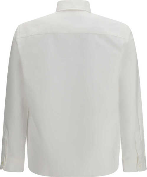 Camasi casual AMI Paris Cotton Ami de Coeur Oxford Shirt BLANC NATUREL Barbati (BM 19748519) 2