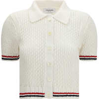 Cardigane Hector Pointelle short-sleeve Cardigan Femei
