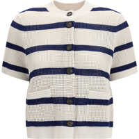 Cardigane Striped mesh Cardigan Femei