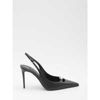 Pantofi cu toc Slingback Pumps In Silk Nappa Femei