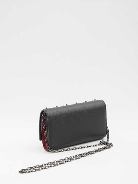 Genti de mana Christian Louboutin Paloma Wallet On Chain Pouch BLACK Femei (BM 19748558) 2