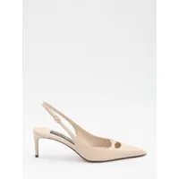 Pantofi cu toc Slingback Pumps In Silk Nappa Femei