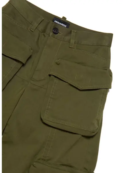 Pantaloni casual DSQUARED2 Cargo Pants GREEN Fete (BM 19748594) 3