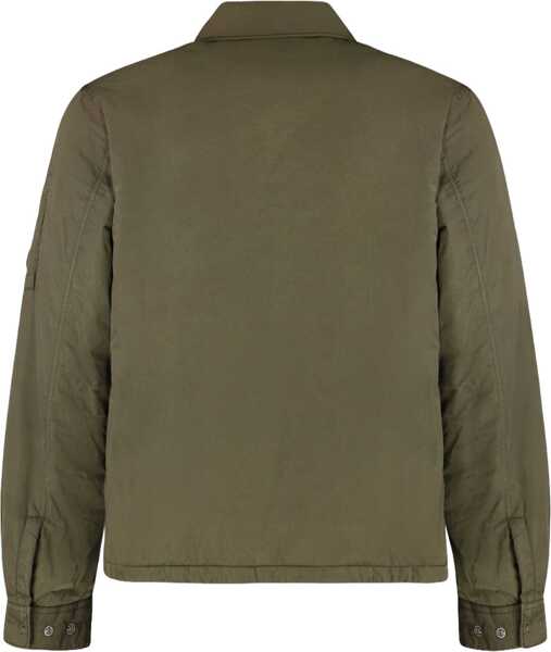 Camasi casual C.P. Company Chrome-R Overshirt GREEN Barbati (BM 19748606) 2