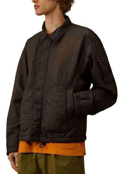 Jachete C.P. Company Jacket With Logo Patch BLACK Barbati (BM 19748615) 2