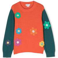 Pulovere casual "Flowers" Crew Neck Pullover Fete