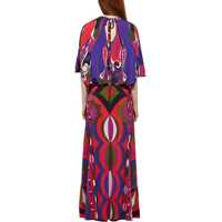 Bluze PUCCI Dama - Bluze PUCCI Orchid Print Cape Blouse MULTICOLOUR Femei (BM 19748657) - B-mall.ro