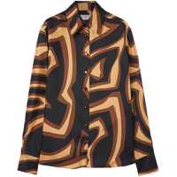 Bluze Labyrinth Print Silk Shirt Femei