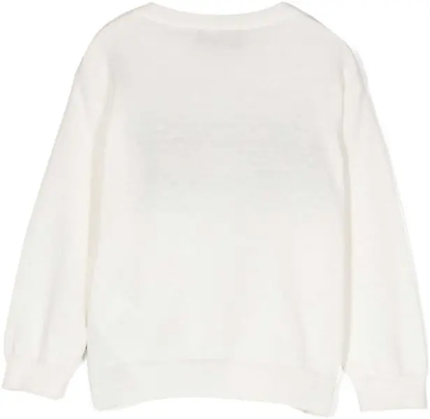 Pulovere casual Moschino Teddy Bears Crew Neck Pullover WHITE Baieti (BM 19748714) 2