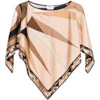 Bluze Cape Blouse With Print Femei