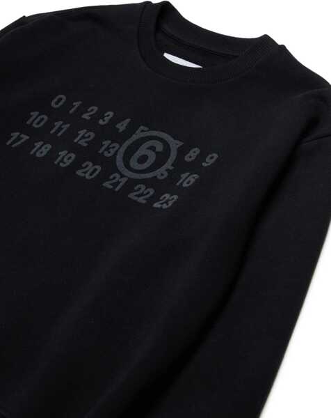 Pulovere casual MM6 Maison Margiela Jersey With Logo BLACK Fete (BM 19748747) 3