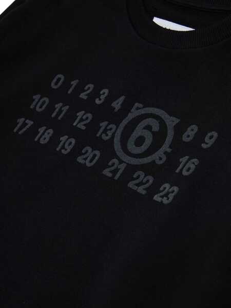 Pulovere casual MM6 Maison Margiela Jersey With Logo BLACK Fete (BM 19748747) 4