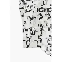 Camasi pentru Barbati - Camasi casual CORNELIANI Cc Collection Cotton Shirt With Monogram Motif Black & White Barbati (BM 19748825) - B-mall.ro