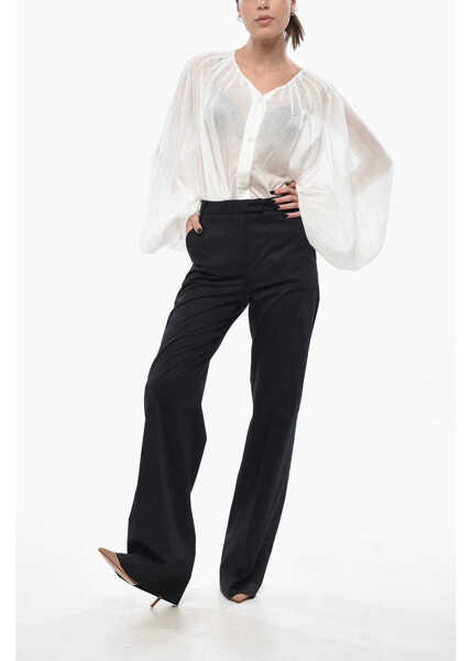 Pantaloni casual The Latest Stretch Cotton Chino Pants Alek Blue Femei (BM 19748837) 4