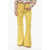 INES DE LA FRESSANGE Bootcut Cotton-Blend Trousers With Patch Pockets Yellow