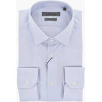 Camasi casual Hairline-Pattern Cotton Wrinkle-Free Shirt Barbati