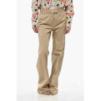 Pantaloni casual Poplin Chino Trousers With Belt Loops Femei