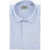 CORNELIANI Cc Collection Poplin Shirt With Striped Pattern And Chest Po Light Blue
