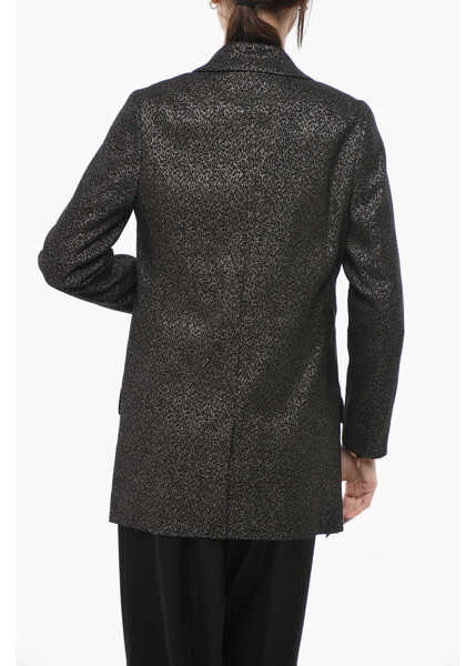 Sacouri AllSaints Lurex Blazer Aleida With Flap Pockets Black Femei (BM 19748891) 2