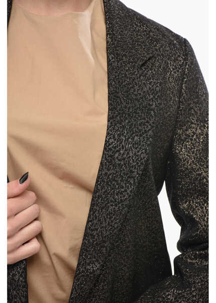 Sacouri AllSaints Lurex Blazer Aleida With Flap Pockets Black Femei (BM 19748891) 3