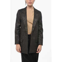 Sacouri Lurex Blazer Aleida With Flap Pockets Femei