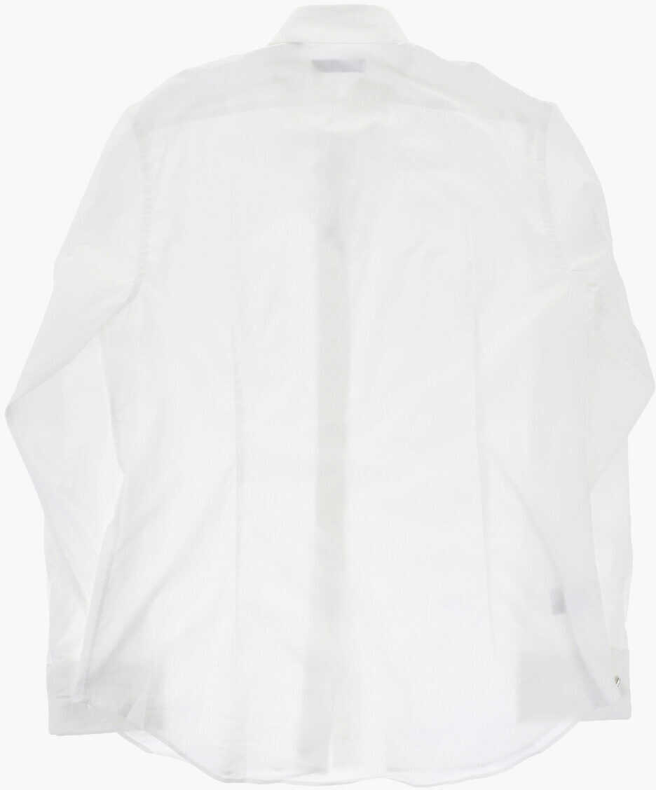 Butoni CORNELIANI Code Cotton Poplin Shirt With Cufflinks White Barbati (BM 19748894) 4