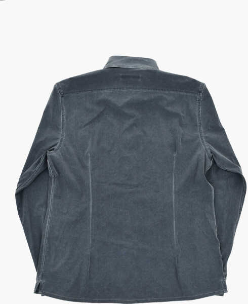 Camasi casual CORNELIANI Stretch Nylon Shirt With Double Pocket Blue Barbati (BM 19748909) 4