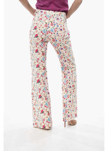 Pantaloni casual INES DE LA FRESSANGE Embroidered Cotton Bootcut Trousers Charlotte Multicolor Femei (BM 19748918) 2