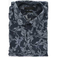 Camasi casual Code Silk Slim-Fit Patterned Shirt Barbati