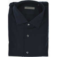 Camasi casual Cotton Jersey Shirt With French Collar Barbati