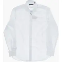 Camasi casual Poplin Cotton Striped Shirt With French Collar Barbati