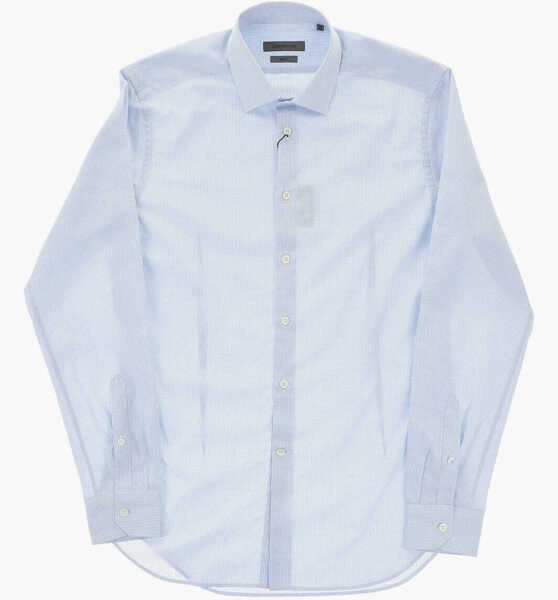 Camasi casual CORNELIANI Slim Fit Checked Shirt Blue Barbati (BM 19748933) 2