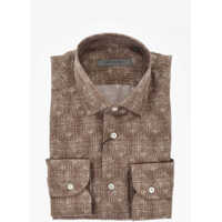 Camasi casual Silk Shirt With French Collar Barbati