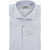 CORNELIANI Cc Collection Poplin Shirt With Awning Pattern Light Blue
