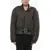 R13 Tweed Biker Coat With Leather Details Black