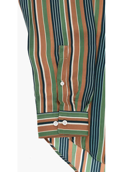 Camasi casual CORNELIANI Striped Silk Shirt Circle Multicolor Barbati (BM 19749083) 3