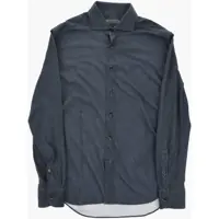 Camasi casual Cotton Jersey Shirt With Micro Motifs Barbati