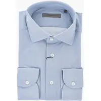 Camasi casual Stretch Fabric Shirt With Micro Pattern Barbati