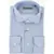 CORNELIANI Stretch Fabric Shirt With Micro Pattern Light Blue