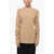 The Latest Cotton-Blend Blouse With Back Zip Beige