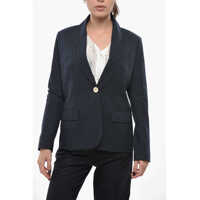 Sacouri Pinstriped Cotton Blazer Nicoletta Femei