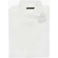 Camasi casual Short-Sleeve Shirt With Honeycomb Pattern Barbati