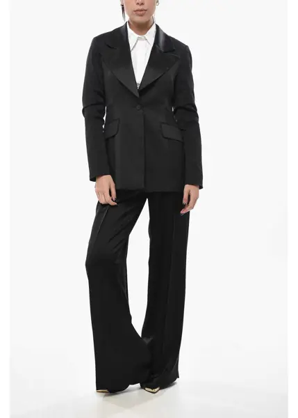 Sacouri AllSaints Slim-Fit Blazer With Satin Lapel Black Femei (BM 19749128) 4
