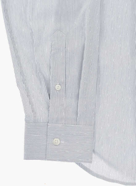 Camasi casual CORNELIANI Cc Collection Striped Shirt With French Collar Blue Barbati (BM 19749134) 4