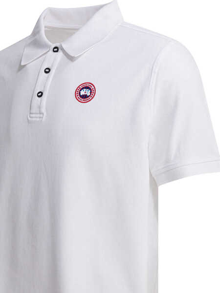 Tricouri Polo CANADA GOOSE Polo shirts White Barbati (BM 19750929) 4