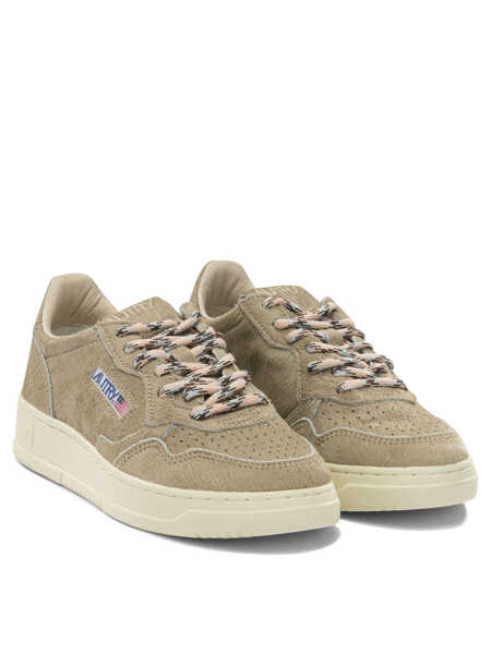 Sneakers AUTRY Pony skin effect Medalist Low sneaker Beige Femei (BM 19750932) 2