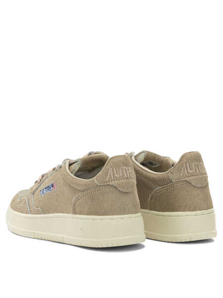 Sneakers AUTRY Pony skin effect Medalist Low sneaker Beige Femei (BM 19750932) 4