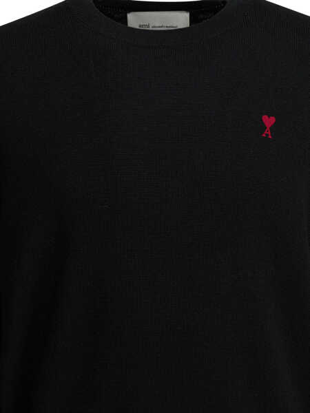 Pulovere casual AMI Paris Knitwear Black Barbati (BM 19751025) 3