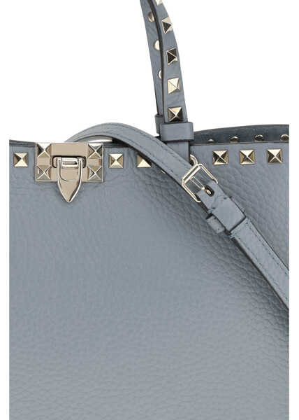 Genti de umar Valentino Garavani Rockstud small Tote Bag STONE GREY Femei (BM 19751150) 4